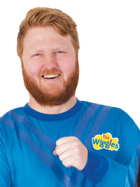 THE WIGGLES BLUE COSTUME TOP, ADULT - Back