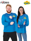 THE WIGGLES BLUE COSTUME TOP, ADULT - Front