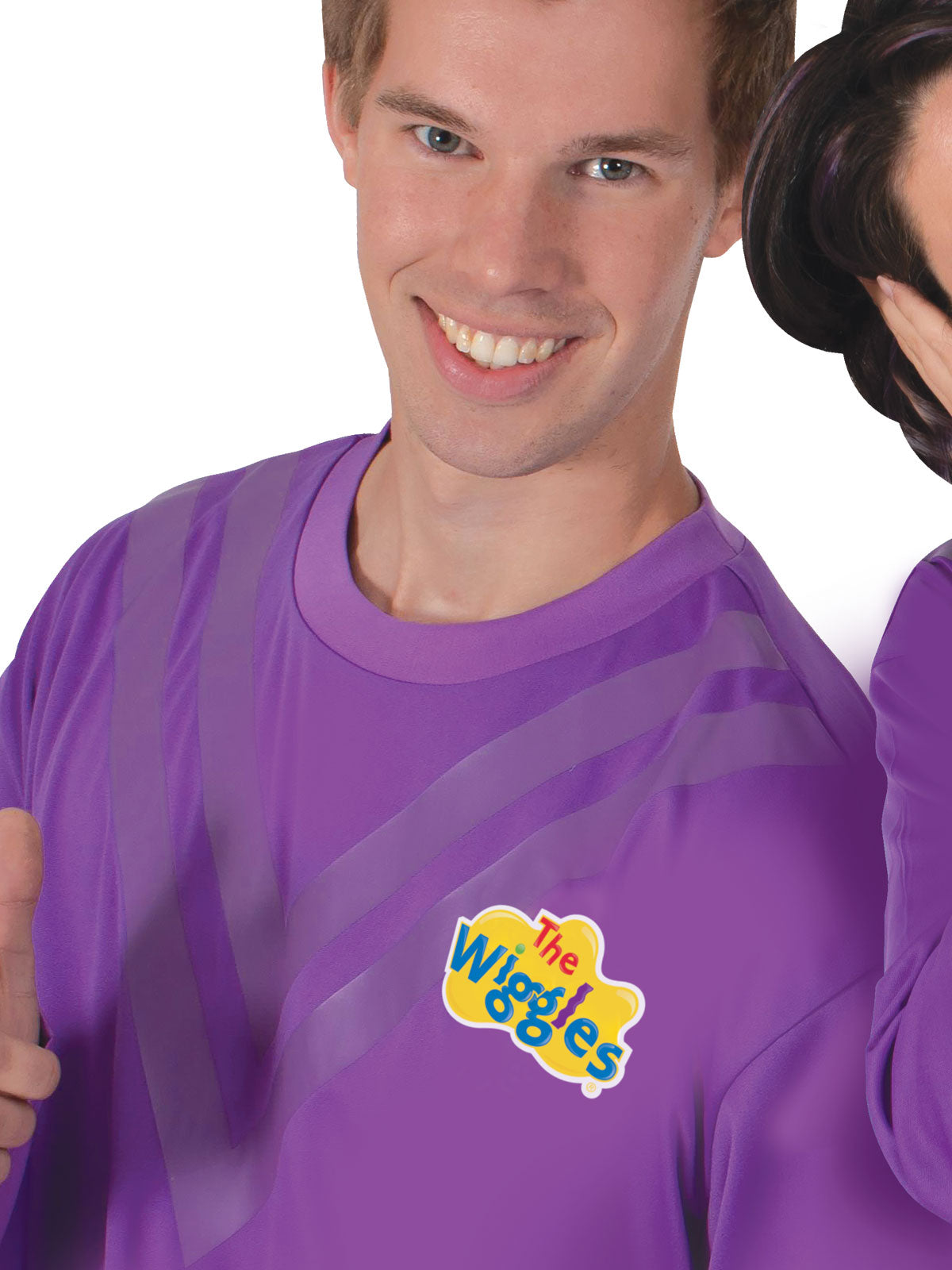 THE WIGGLES PURPLE COSTUME TOP, ADULT - Back