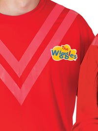 THE WIGGLES RED COSTUME TOP, ADULT - Back