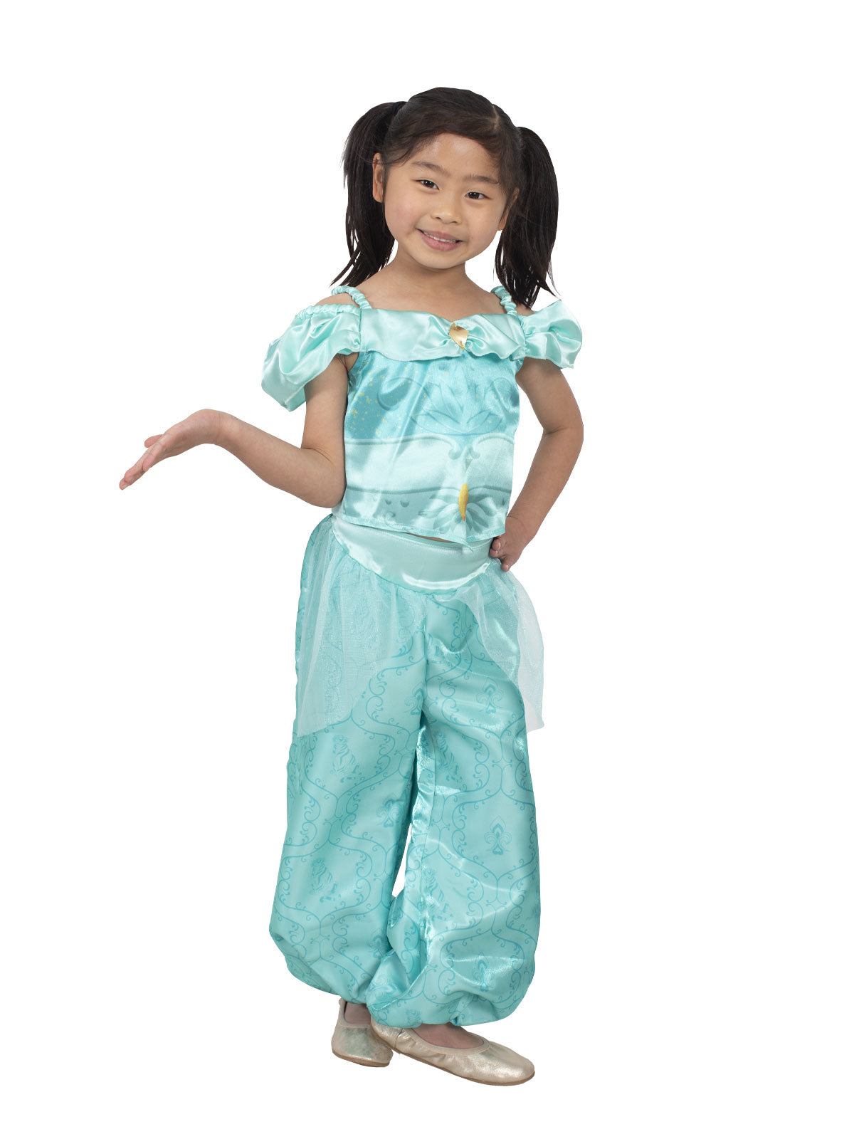 JASMINE DELUXE FILAGREE COSTUME, CHILD - 4-6 YRS - Back