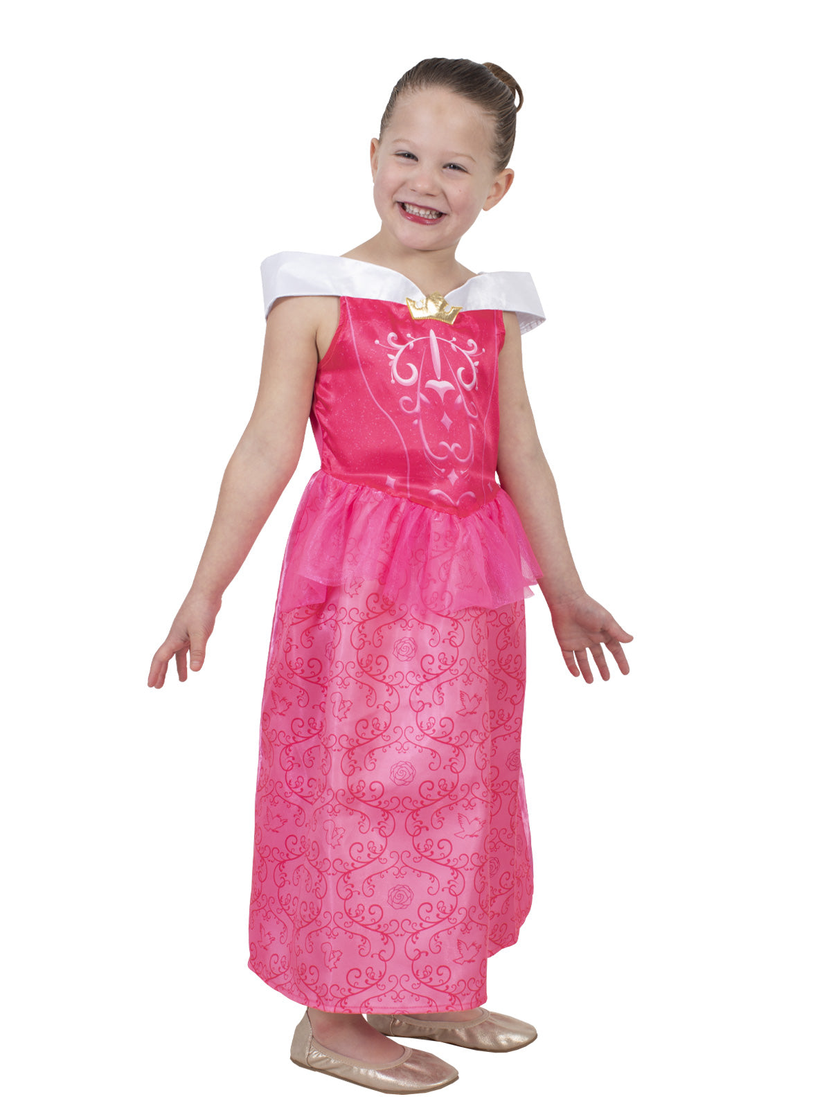 AURORA SLEEPING BEAUTY FILAGREE COSTUME, CHILD - 4-6 YRS - Side