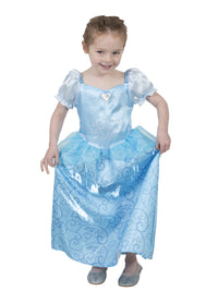 CINDERELLA FILAGREE COSTUME, CHILD - 4-6 YRS - Back