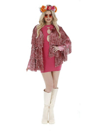 FEVER TINSEL FESTIVAL JACKET, PINK - S-M - Packaging