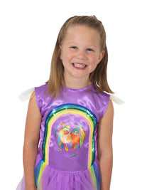 GUMNUT BABY KASEY RAINBOW COSTUME, CHILD - Back