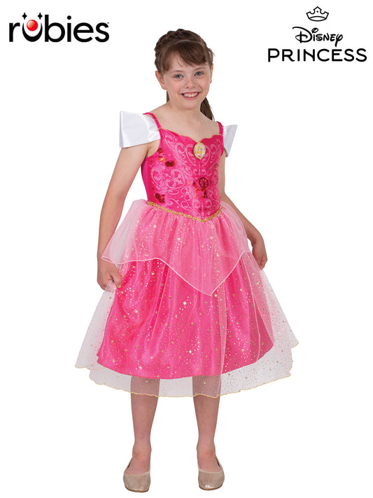 AURORA SLEEPING BEAUTY SPARKLE DELUXE COSTUME, CHILD - Front