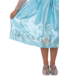ELSA DELUXE CLOAK COSTUME, CHILD - Side