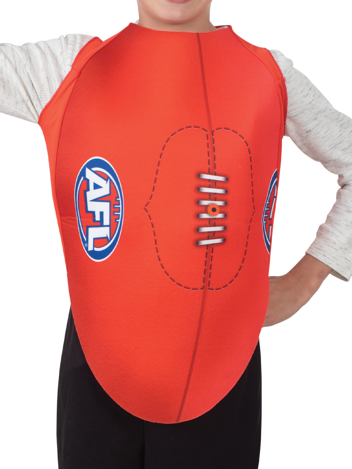 AFL FOOTY TABARD COSTUME, CHILD - ONE SIZE - Packaging