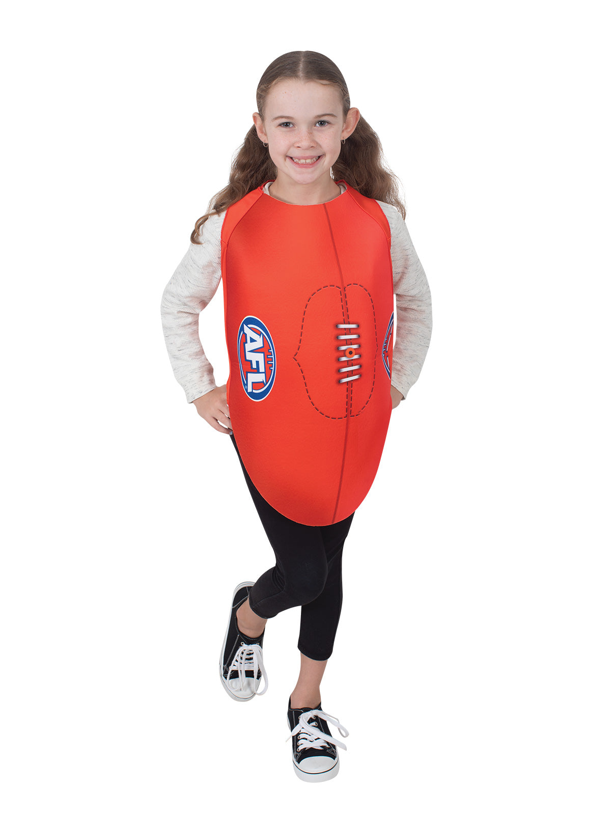 AFL FOOTY TABARD COSTUME, CHILD - ONE SIZE - Back