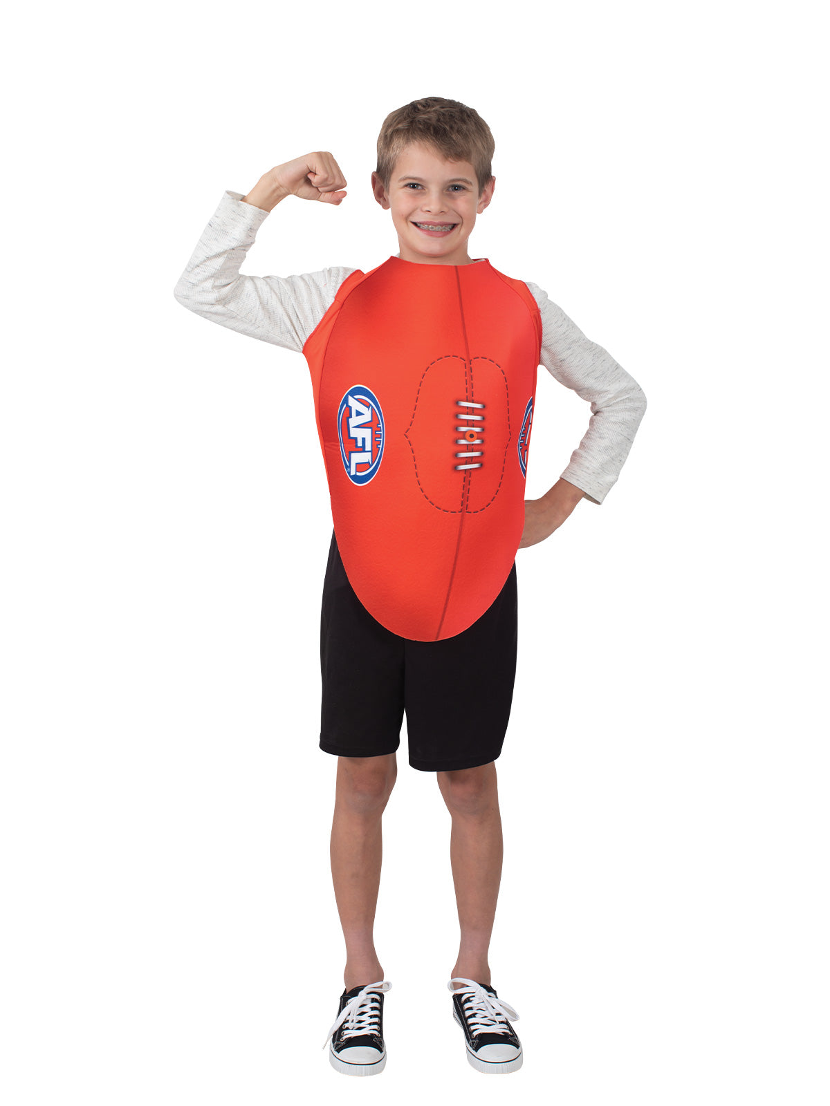 AFL FOOTY TABARD COSTUME, CHILD - ONE SIZE - Side