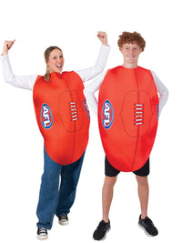 AFL FOOTY TABARD COSTUME, ADULT - ONE SIZE - Back