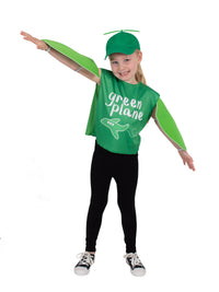 EMMA MEMMA GREEN PLANES COSTUME, CHILD - Back