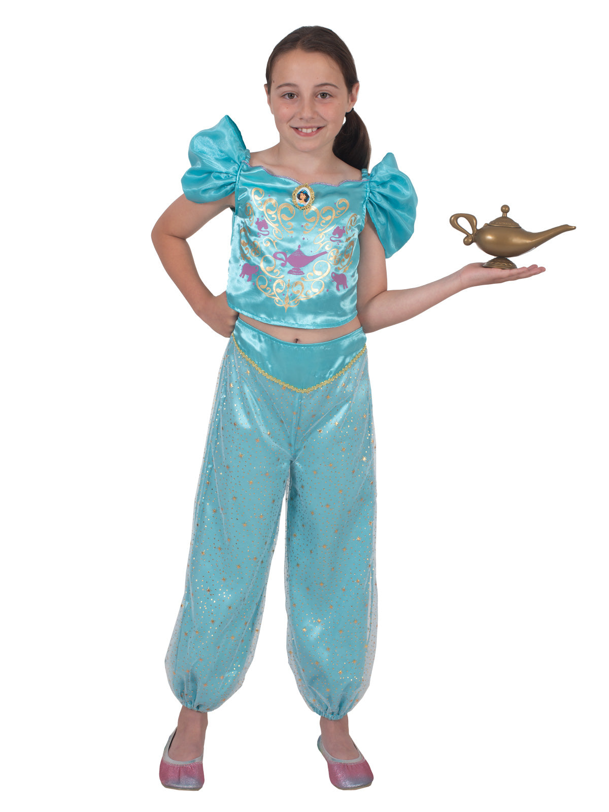 JASMINE SPARKLE DELUXE COSTUME, CHILD - Back