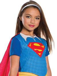 SUPERGIRL COSTUME, CHILD - 4-6 YRS - Back