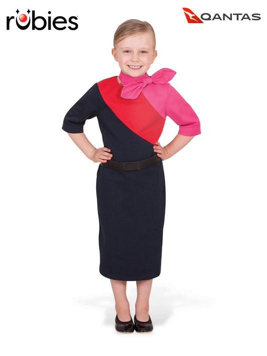 QANTAS FEMALE CABIN CREW UNIFORM, CHILD - Front