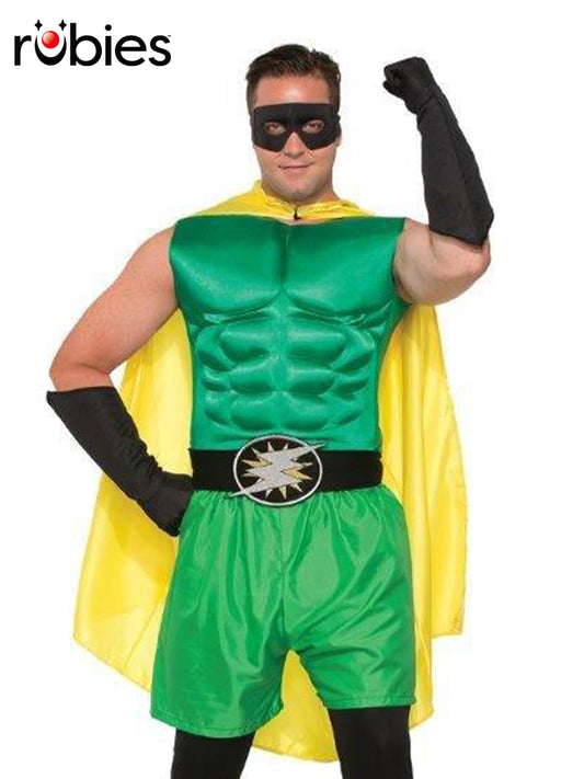 HERO MUSCLE CHEST GREEN - ADULT - Front