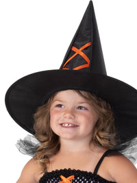 WITCH PURPLE &amp; ORANGE COSTUME, CHILD - Back