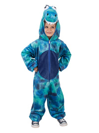 ROARIN' REX BLUE DINOSAUR COSTUME, CHILD - Side