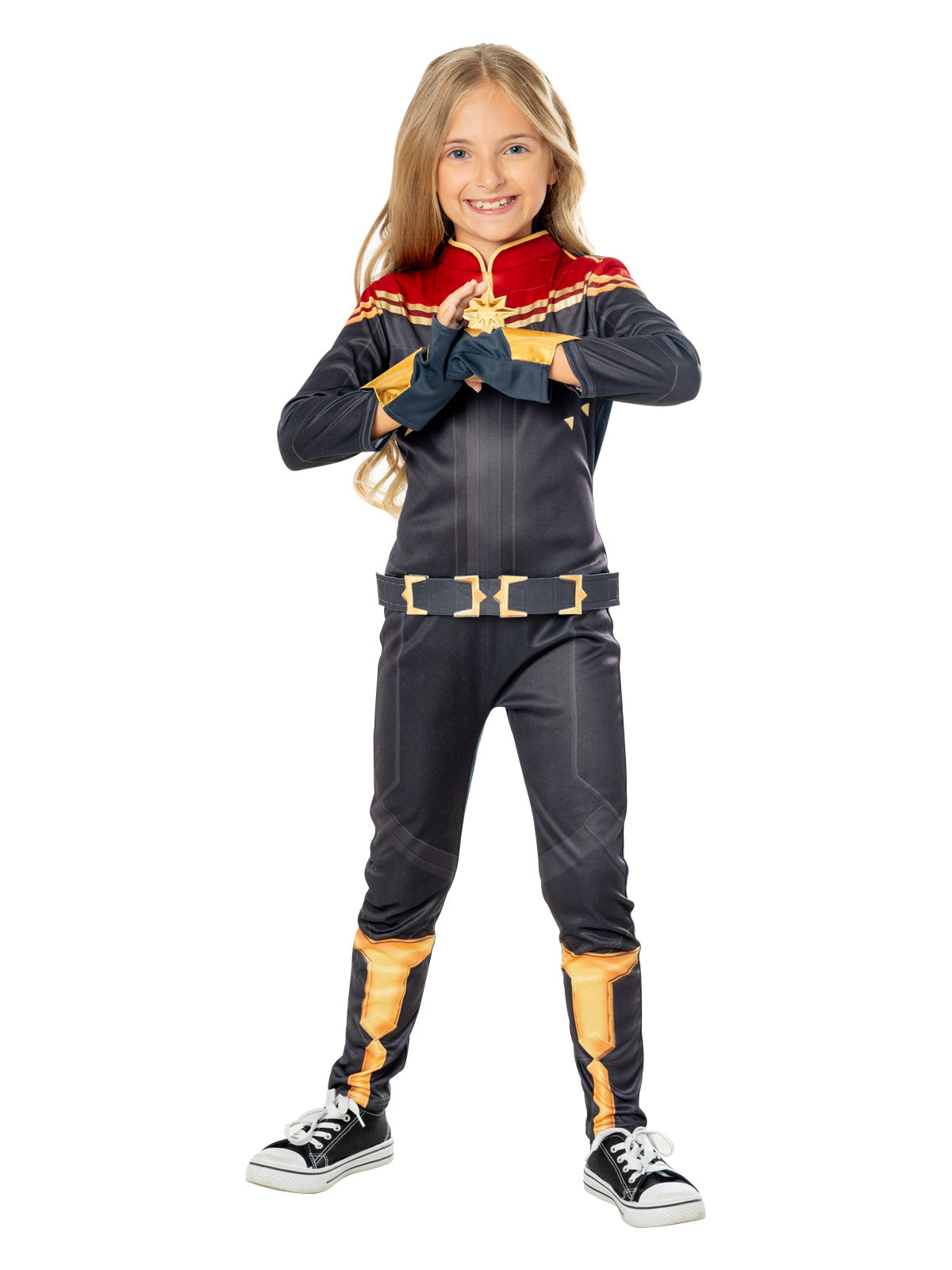 CAPTAIN MARVEL THE MARVELS DELUXE COSTUME, CHILD - Back