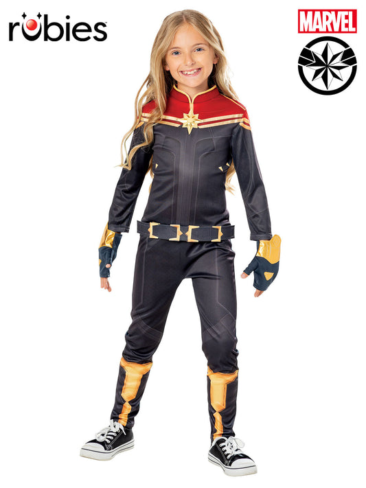 CAPTAIN MARVEL THE MARVELS DELUXE COSTUME, CHILD - Front
