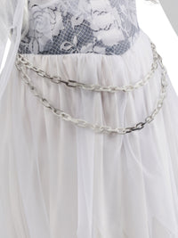 GHOSTLY GIRL COSTUME, CHILD - Side