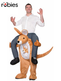KANGAROO PIGGY BACK COSTUME, ADULT - STD - Front