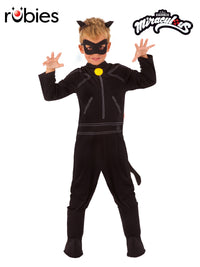 CAT NOIR MIRACULOUS LADYBUG COSTUME, CHILD - Front