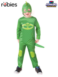 GEKKO COSTUME - PJ MASKS - SIZE 3-5 - Front