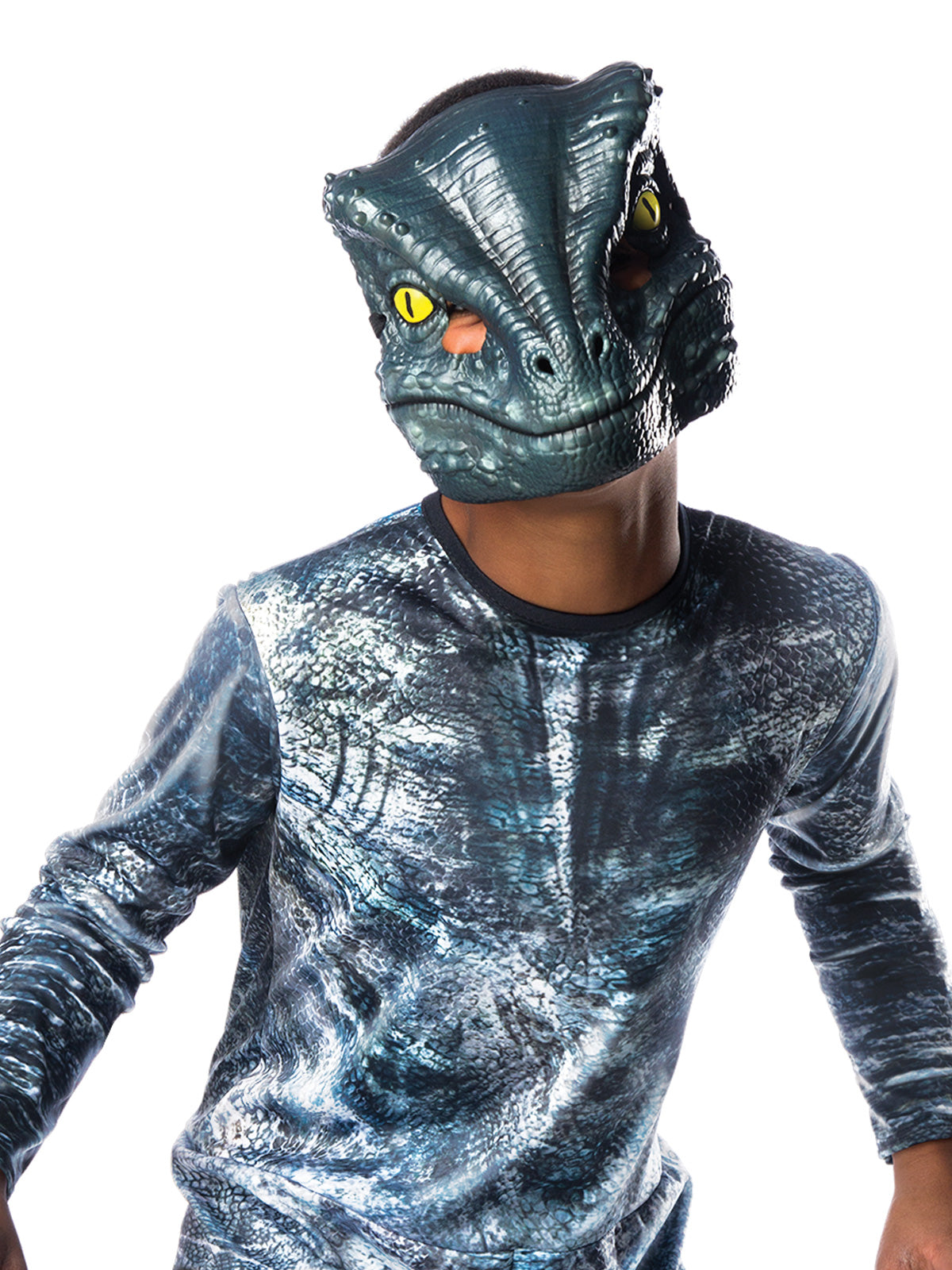 VELOCIRAPTOR BLUE DELUXE LENTICULAR, CHILD - Back