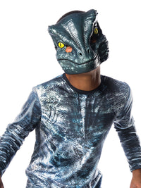 VELOCIRAPTOR BLUE DELUXE LENTICULAR, CHILD - Back