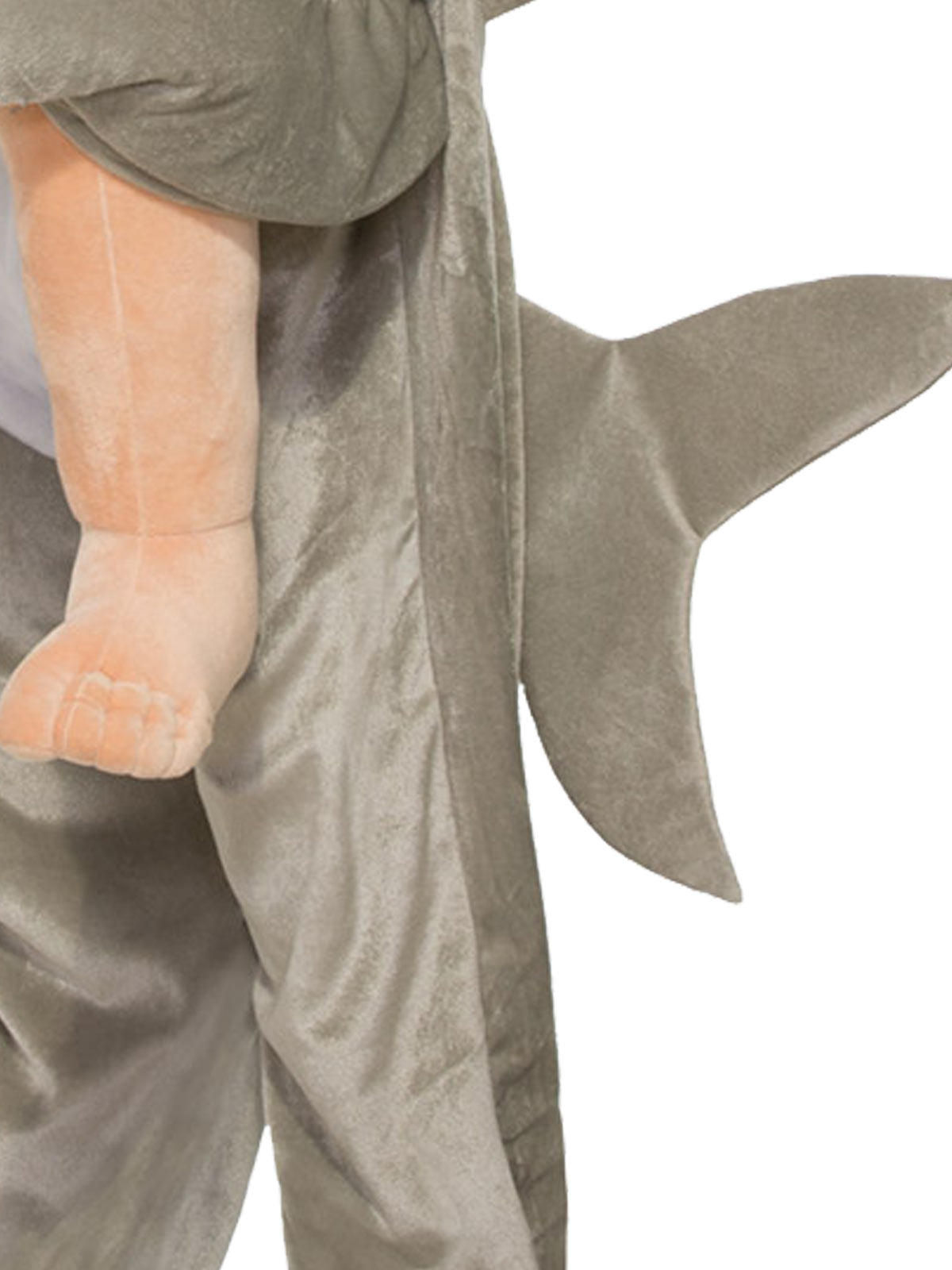SHARK PIGGY BACK COSTUME, ADULT - STD - Side