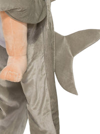 SHARK PIGGY BACK COSTUME, ADULT - STD - Side