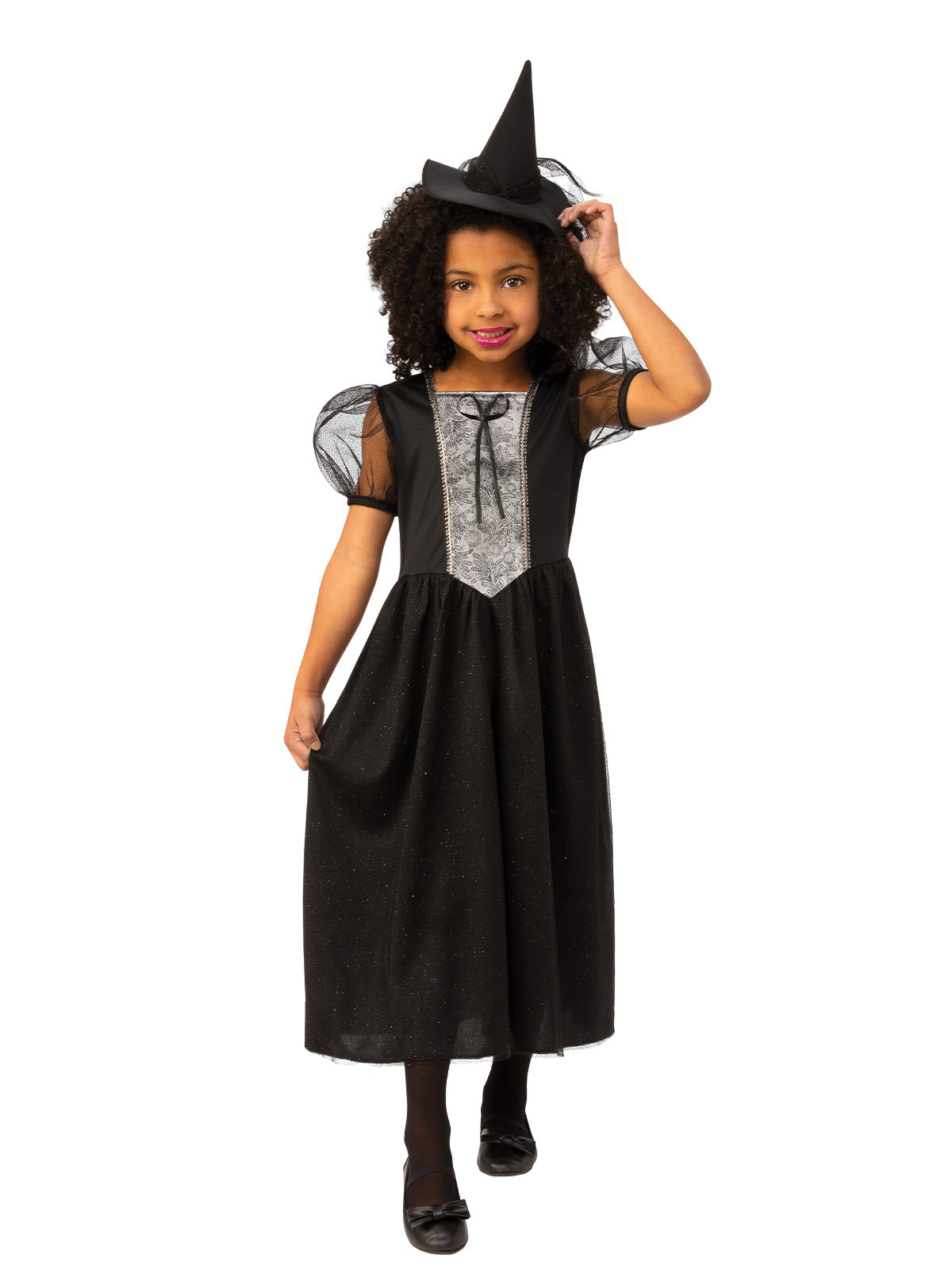 BLACK WITCH COSTUME, CHILD - Back