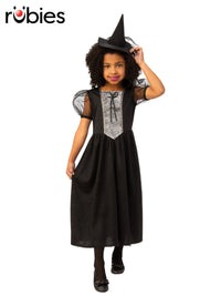 BLACK WITCH COSTUME, CHILD - Front