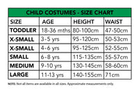 WEDNESDAY RAVE'N DELUXE COSTUME, CHILD