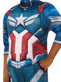 CAPTAIN AMERICA BRAVE NEW WORLD DELUXE COSTUME, CHILD - Side