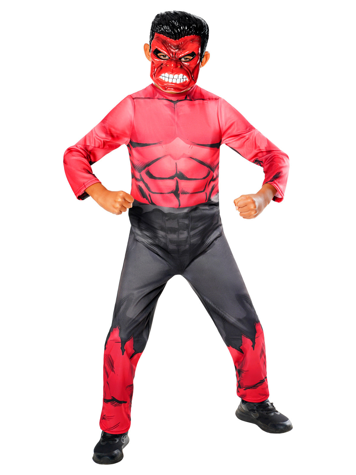 RED HULK COSTUME, CHILD - Back