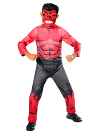RED HULK COSTUME, CHILD - Back