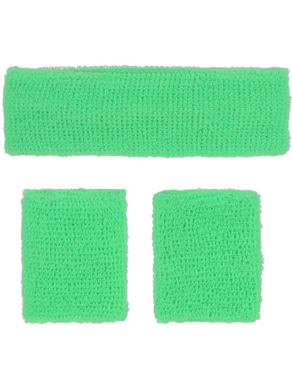 80S NEON SWEATBANDS, GREEN - Back