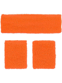 80S NEON SWEATBANDS, ORANGE - Back