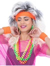 80S NEON SWEATBANDS, ORANGE - Front