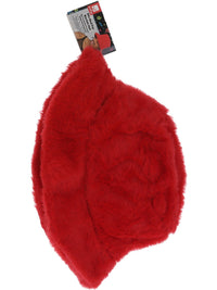 90S RED FUR BUCKET HAT, ADULT - Side