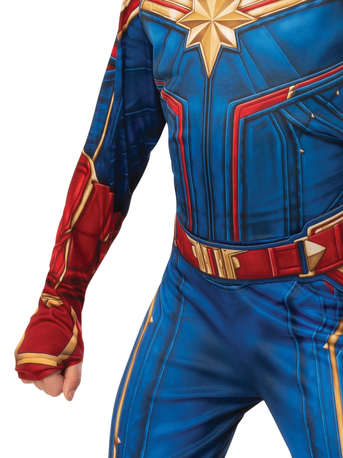 CAPTAIN MARVEL CLASSIC HERO SUIT, CHILD - S - Side