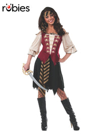 ELEGANT PIRATE COSTUME, ADULT - STD - Front