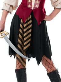 PIRATE LADY COSTUME, ADULT - Side