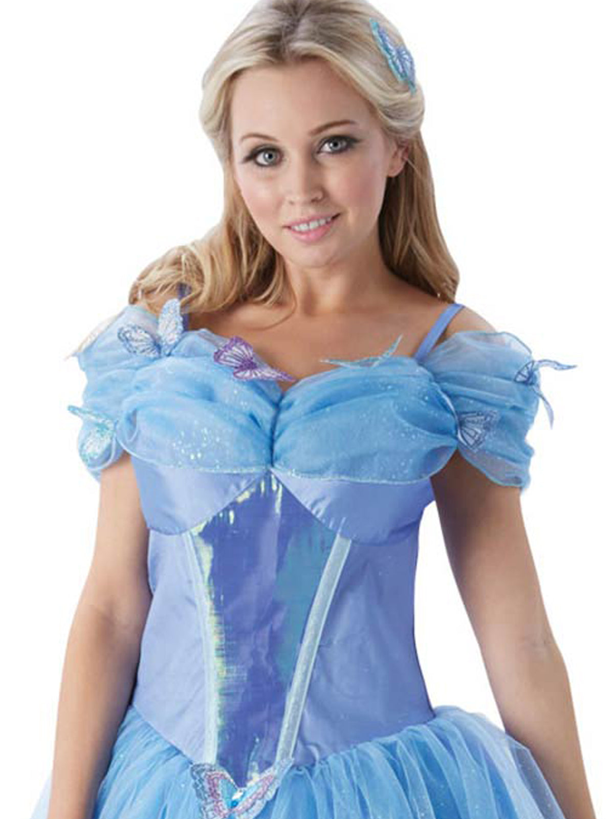 CINDERELLA LIVE ACTION DELUXE COSTUME, ADULT - Back
