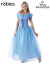CINDERELLA LIVE ACTION DELUXE COSTUME, ADULT - Front