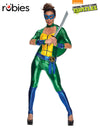 TMNT LEONARDO JUMPSUIT, ADULT - Front
