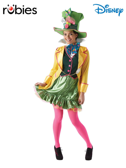 MAD HATTER LADIES COSTUME, ADULT - Front