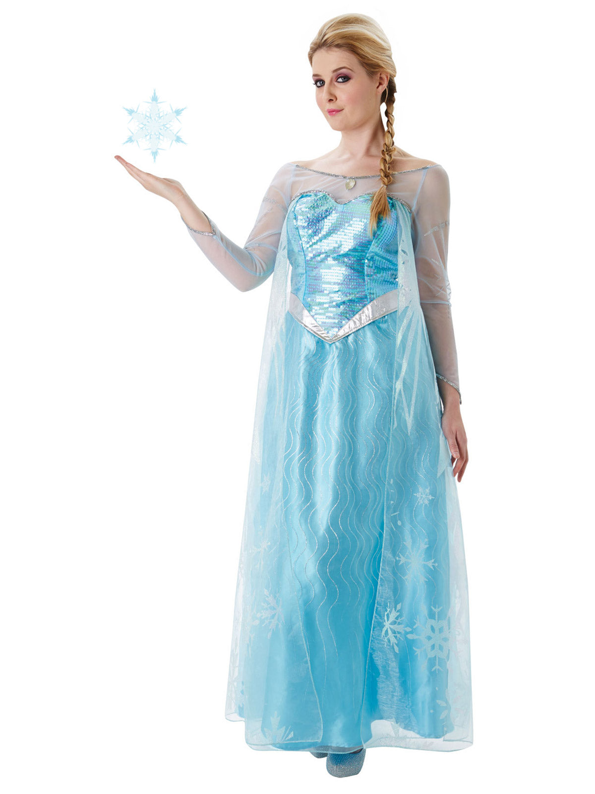 ELSA DELUXE COSTUME, ADULT - Side